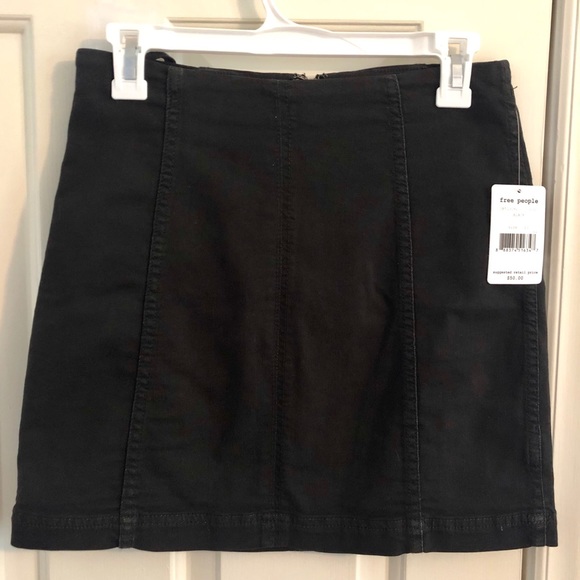 Free People Dresses & Skirts - Free People Black Denim Modern Femme Skirt